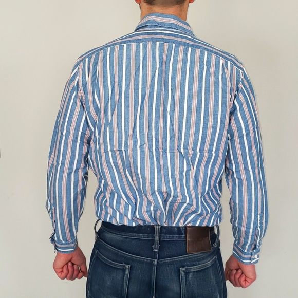 Men's Vintage Polo Country Button Down Shirt - Picture 4 of 9